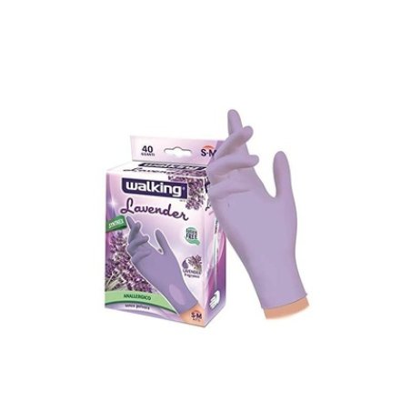 Guanti 40 Lavender S-M Powder-Free Latex Gloves for Gardening