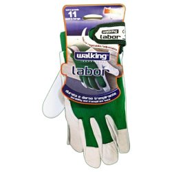 Walking Gloves Leather with Breathable Back Size 11