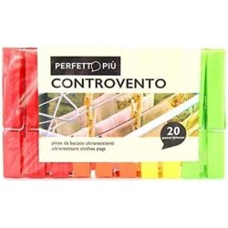 Perfetto Bracing Colors Clothes Pin Size 2 X 10 Cm, Multicolored, One Size