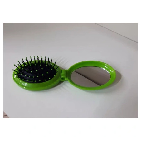 Lotus Oval Travel Brush And Mirror