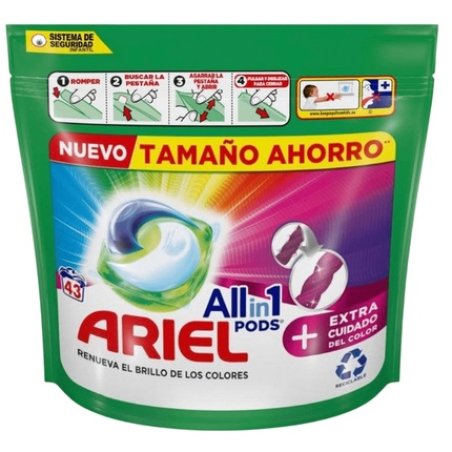 Ariel 3-In-1 Color Protection Laundry Pods - 43 Pack