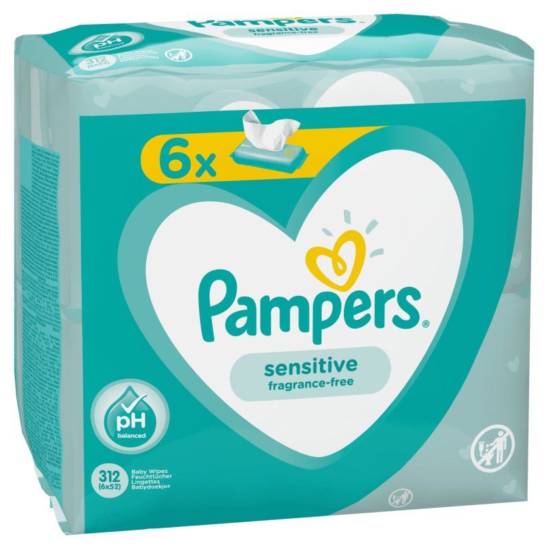 Pampers Sensitive 81687204 lingette pour bébés 312 pièce(s)