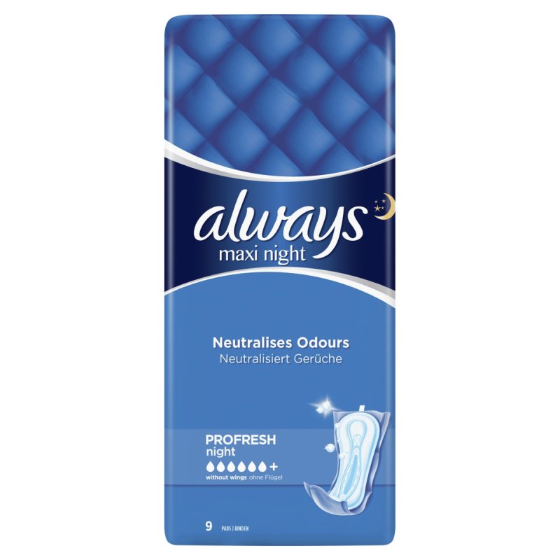Always Maxi Night Sanitary napkin 9 pc(s)