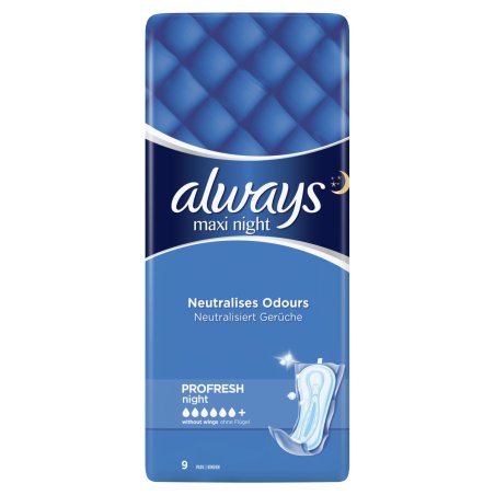 Always Maxi Night Sanitary napkin 9 pc(s)
