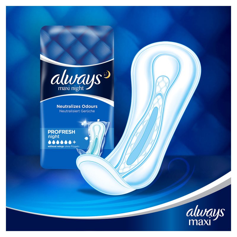Always Maxi Night Sanitary napkin 9 pc(s)