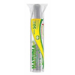 Transparent Cups 50 pcs 200cc Naturia