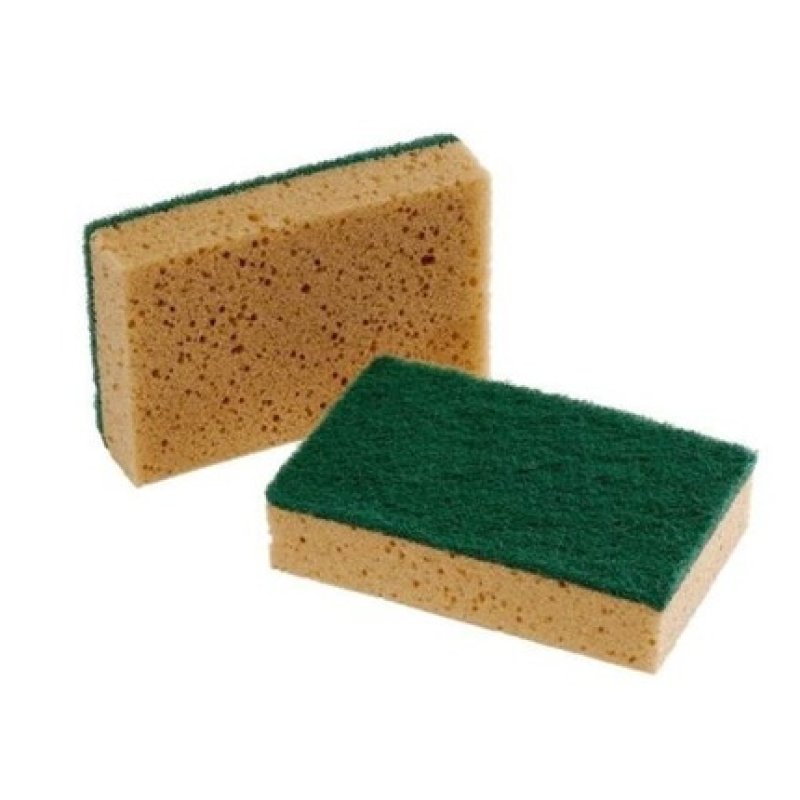 Vileda Sponge Abrasive Green For Professional Use - Pack of 10