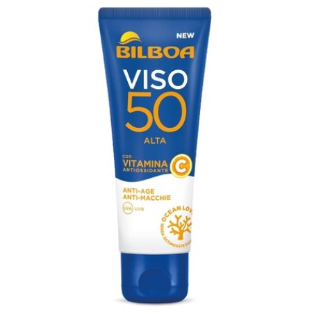 Bilboa Face Sunscreen with High Protection SPF 50 Cream with Vitamin C Light Texture Anti-Aging and Spot Protection