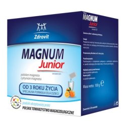Zdrovit Magnum Junior Multivitamin Powder For Kids - 20 Sachets - Dietary Supplement