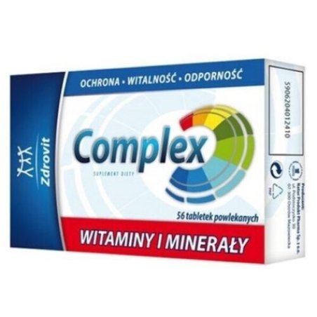 Zdrovit Complex Vitamins and Minerals 56 Tablets