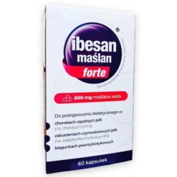 Ibesan Forte Sodium Butyrate Supplement for Irritable Bowel Syndrome 60 Capsules
