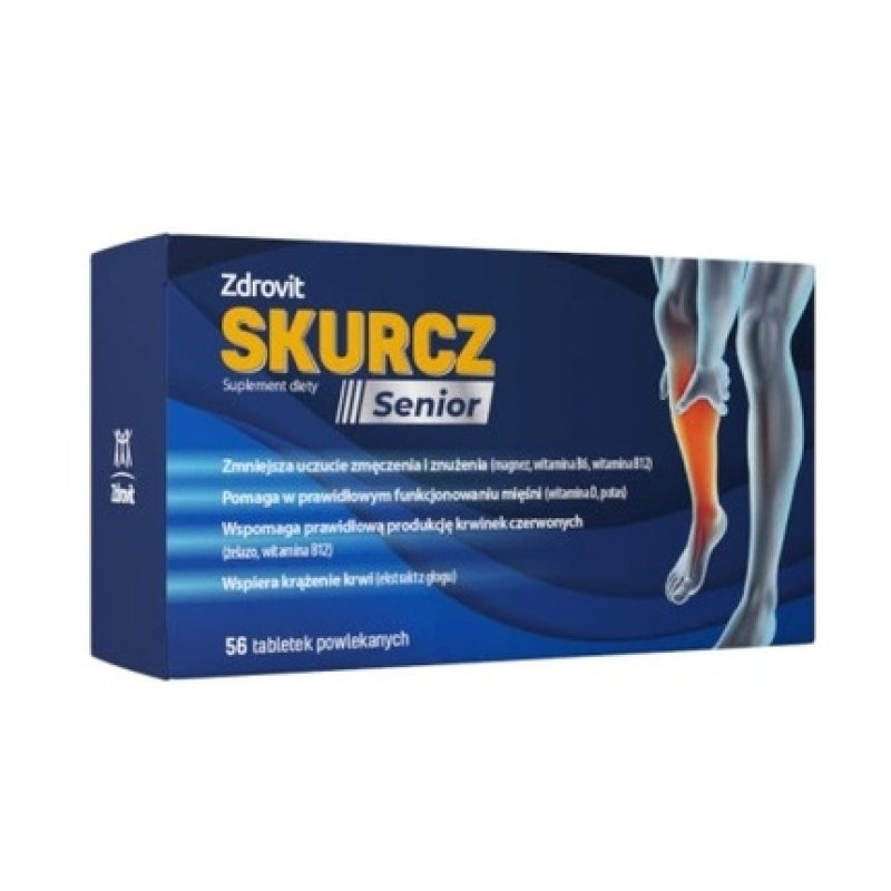 Zdrovit Senior Muscle Cramp Relief - 56 Natural Formula Tablets