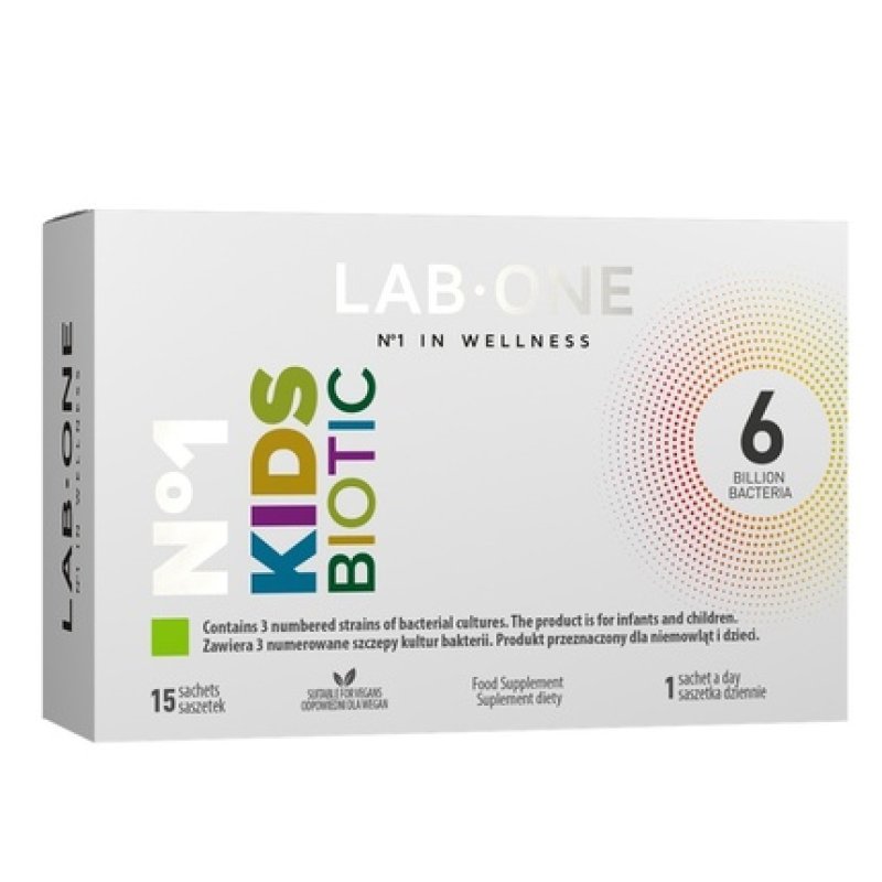 Lab One No. 1 Kidsbiotic Probiotic For Infants And Children Dietary Supplement - 15 Sachets