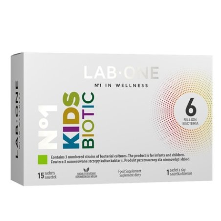 Lab One No. 1 Kidsbiotic Probiotic For Infants And Children Dietary Supplement - 15 Sachets