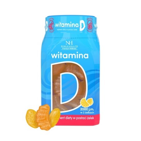 Noble Health Premium Wellness Vitamin D Dietary Supplement In The Form Of Gummies 180g