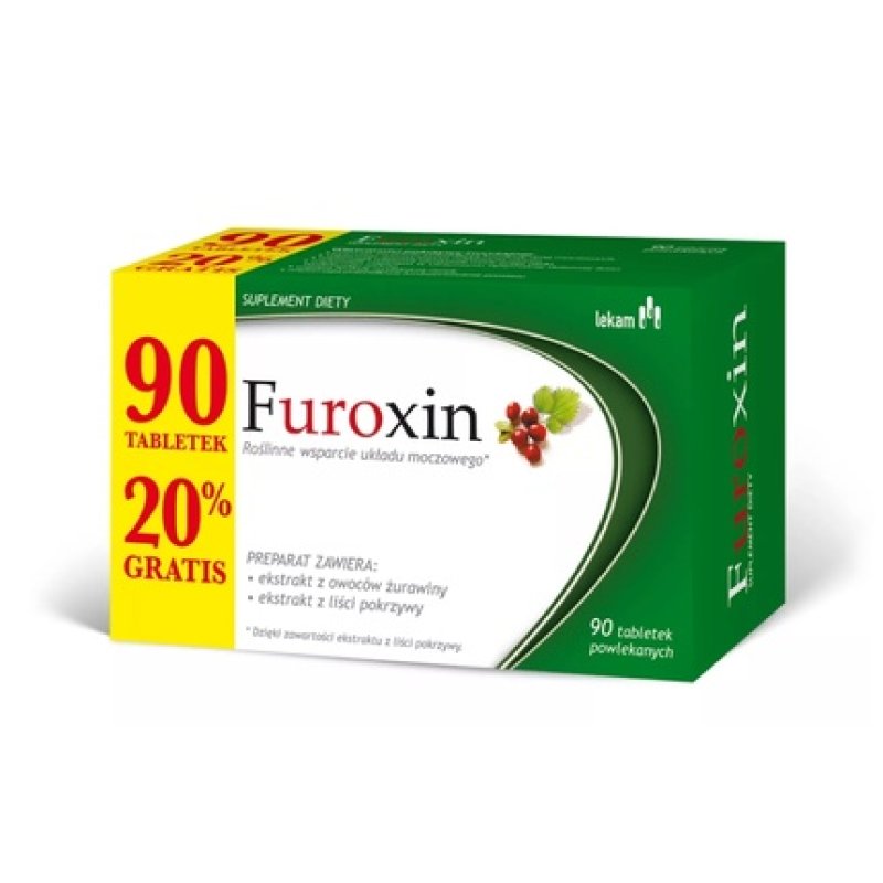 Lek-Am Furoxin Urological Health Supplement - 90 Coated Tablets