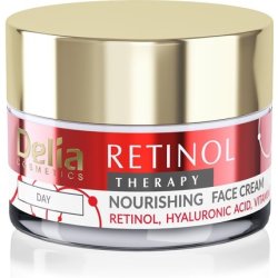 Delia Cosmetics Retinol Therapy Face Cream for Every Skin Type Firming and Nourishing with Hyaluronic Acid and Retinol