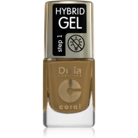 Delia Cosmetics Coral Hybrid Gel Nail Polish - Color 124, 11 ml