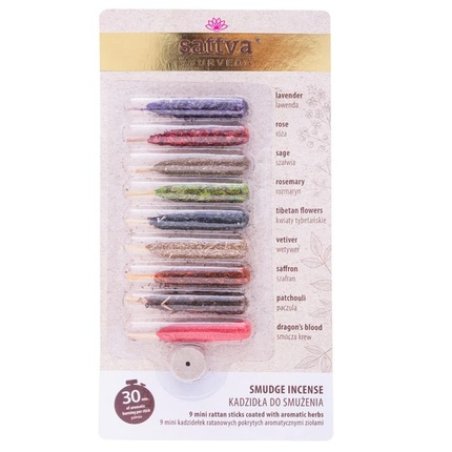 Sattva Rattan Incense Sticks For Smudging - 9 Pieces