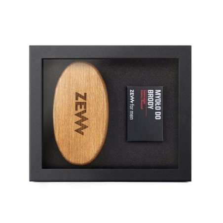 Zew For Men Beard Care Set - 85ml Beard Soap Beard Brush For Professional Beard Care