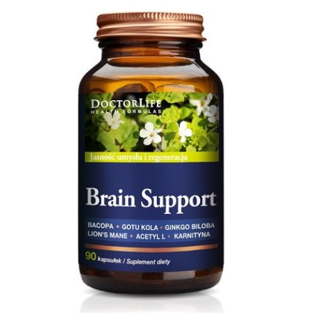 Doctor Life Brain Support 4 Plant Extracts And Forms Of Magnesium Dietary Supplement - 90 Capsules
