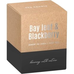 Cosy & Trendy Scented Candle in Glass Bay Leaf Blackberry 28h Diameter