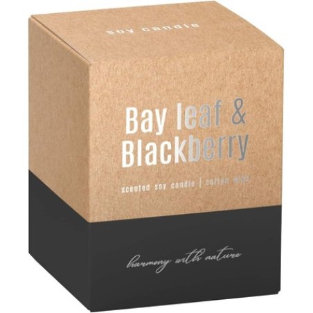 Cosy & Trendy Scented Candle in Glass Bay Leaf Blackberry 28h Diameter