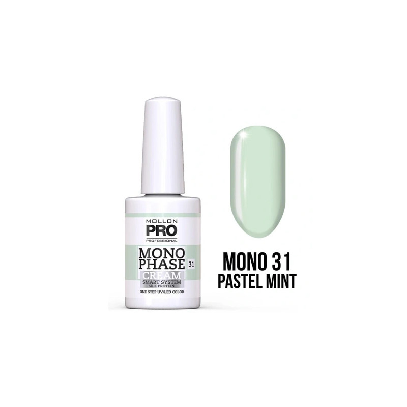 Mollon Pro Mol Monophase 31 - Pastel Mint Uv/Led Nail Polish 10ml