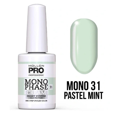 Mollon Pro Mol Monophase 31 - Pastel Mint Uv/Led Nail Polish 10ml