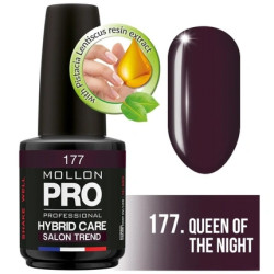 Mollon Pro Mol Hybrid Shine 177 - Semi-Permanent Nail Polish, 15 Ml