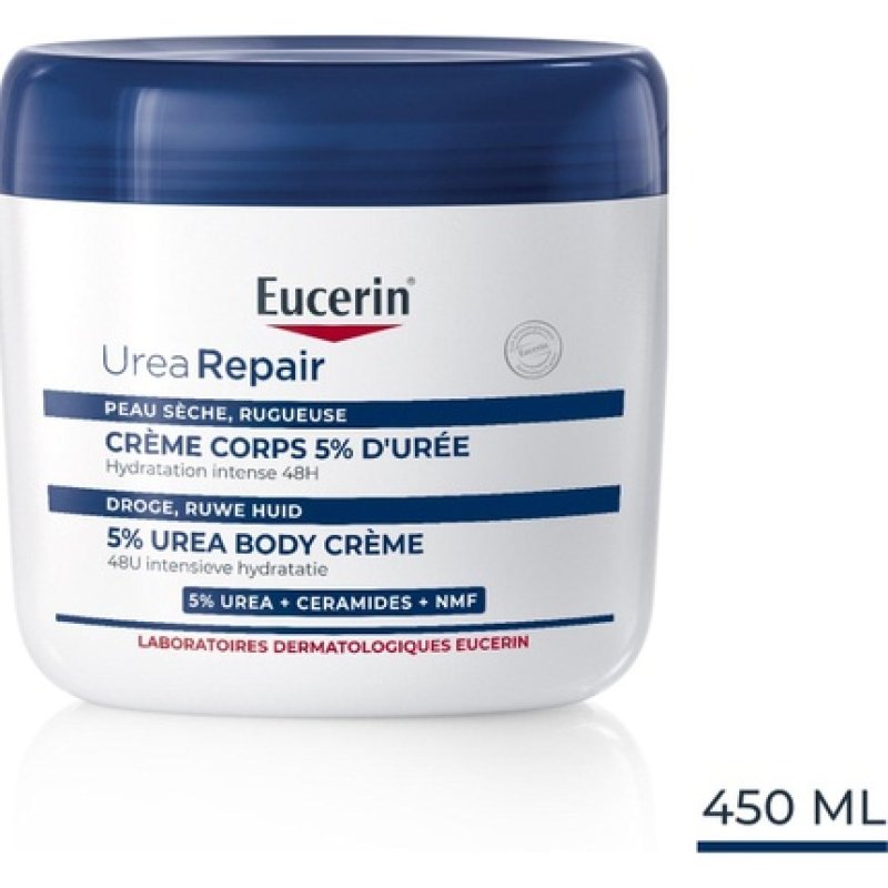 Eucerin Urea Repair Plus Body Cream 5% Urea - Moisturizing Body Cream For Dry Skin