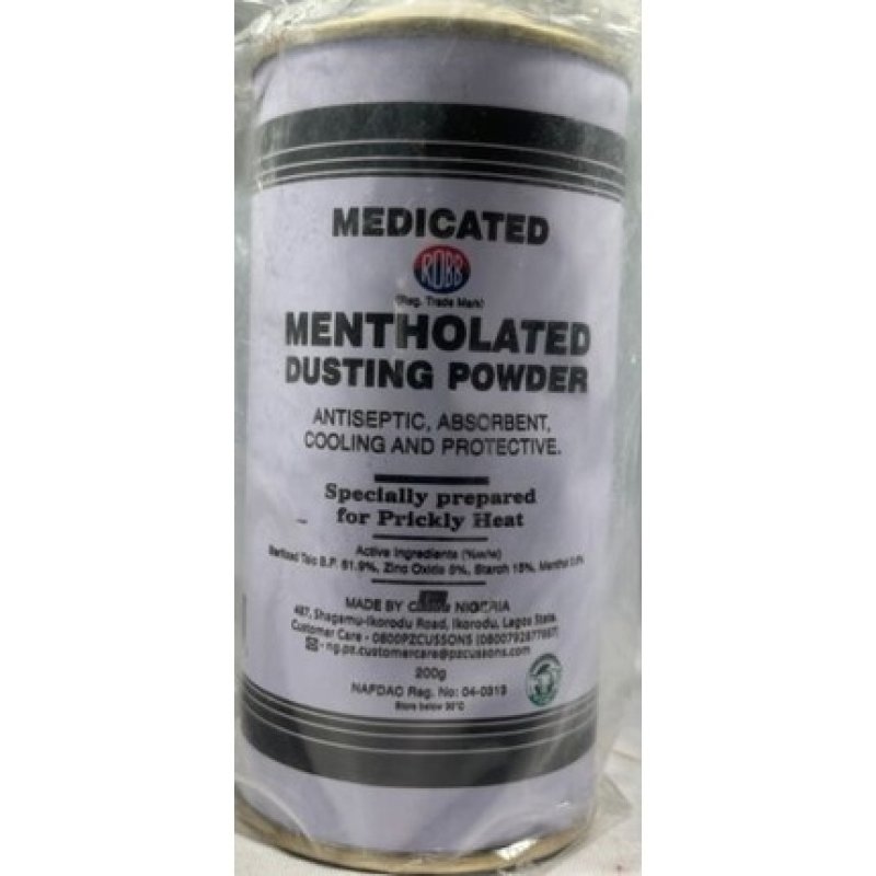 Robb Medicated Mentholated Dusting Powder for Prickly Heat 200g