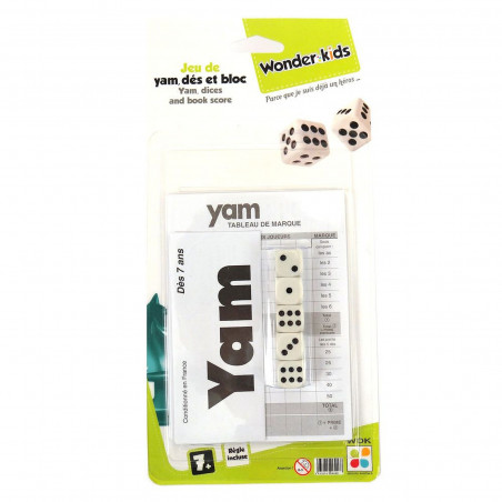 Jeu de YAM + Bloc de score