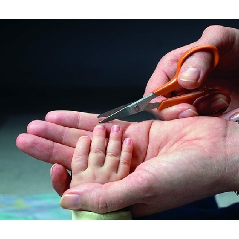 Fiskars Manicure Scissors Round Tip Total Length 10 cm Steel Synthetic Material Classic