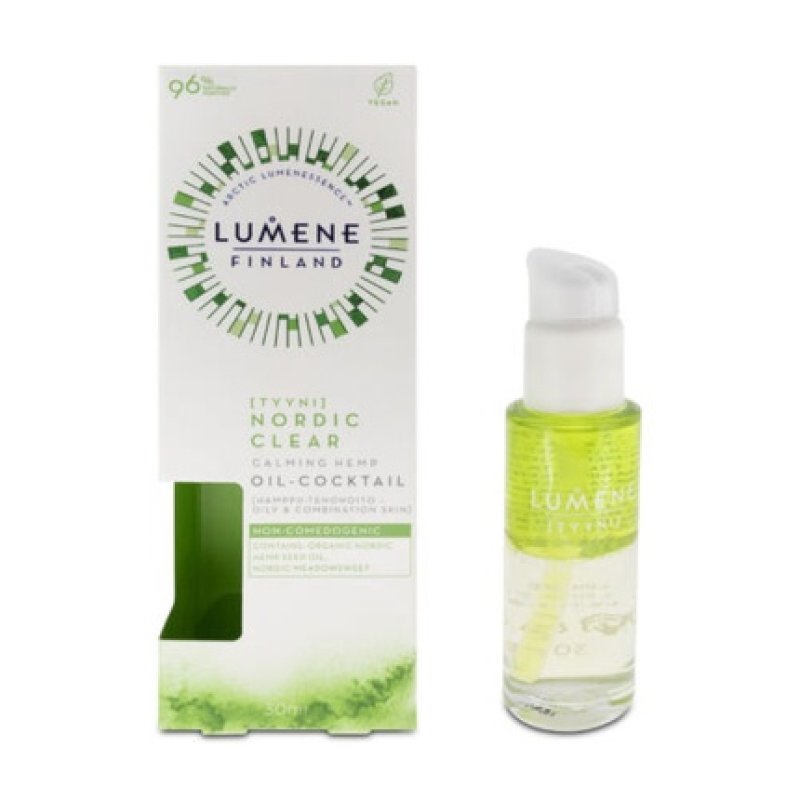 Lumene Nordic Clear Calming Hemp Oil Cocktail 30ml Moisturizer Oil