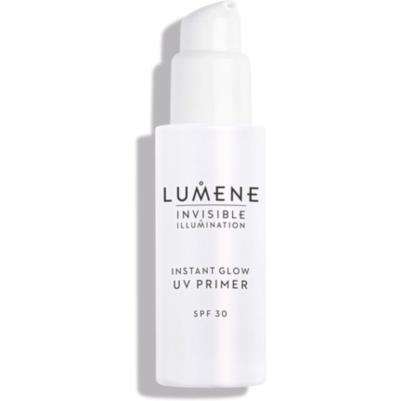 Lumene Invisible Illumination Instant Glow SPF 30 UV Primer 30ml Radiance Boosting Facial Fluid with Brightening Nordic