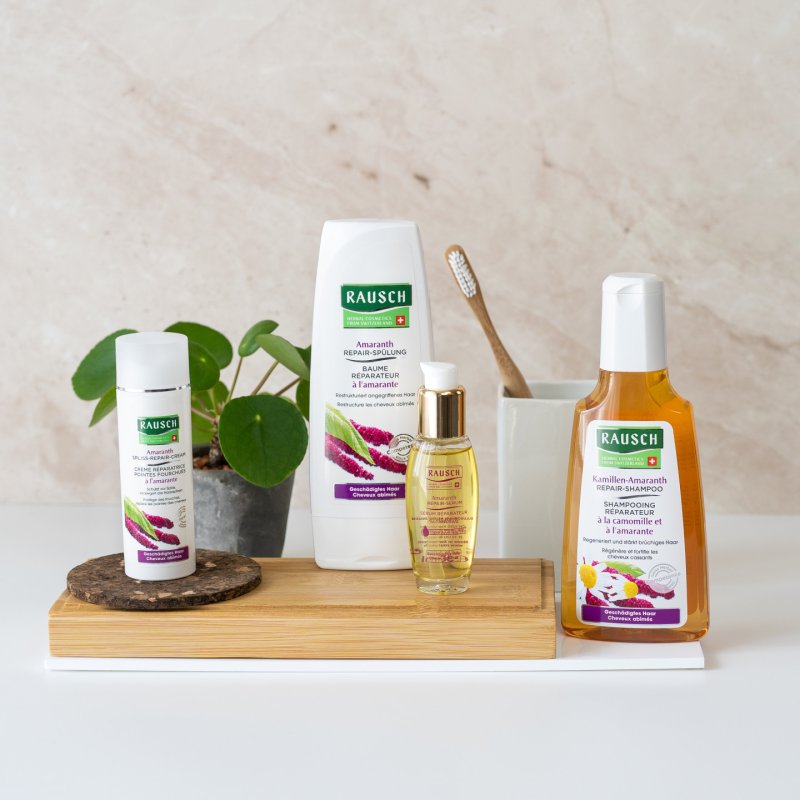 Rausch Amaranth Split Tail Repair Cream to Protect Hair from Sun, Sea, and Chlorine Water