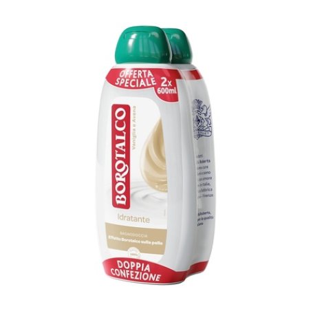 Borotalco Moisturizing Shower Gel Vanilla and Oat, Bath Foam, Moisturizing and Nourishing Formula, Borotalcum Effect on