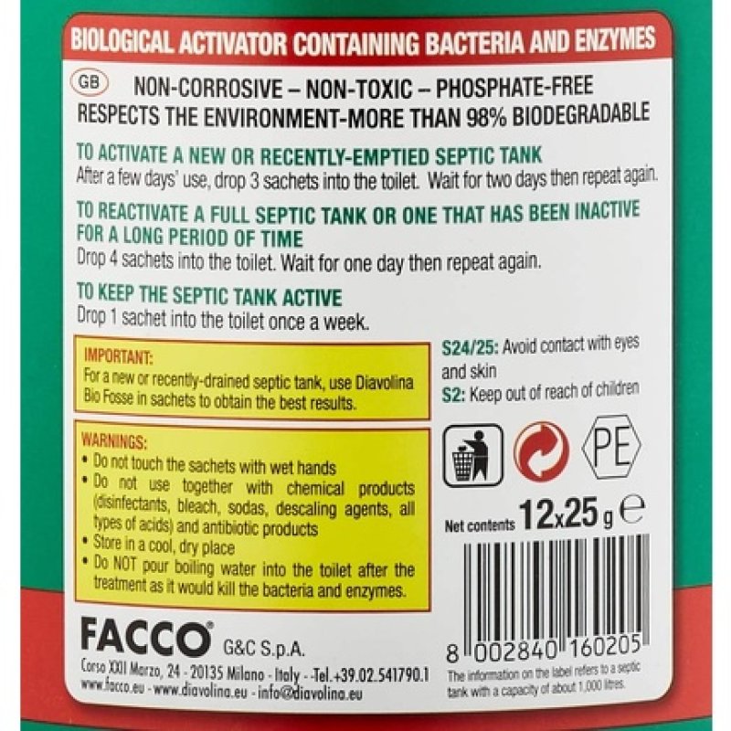 Diavolina Descaler Bio Fosse