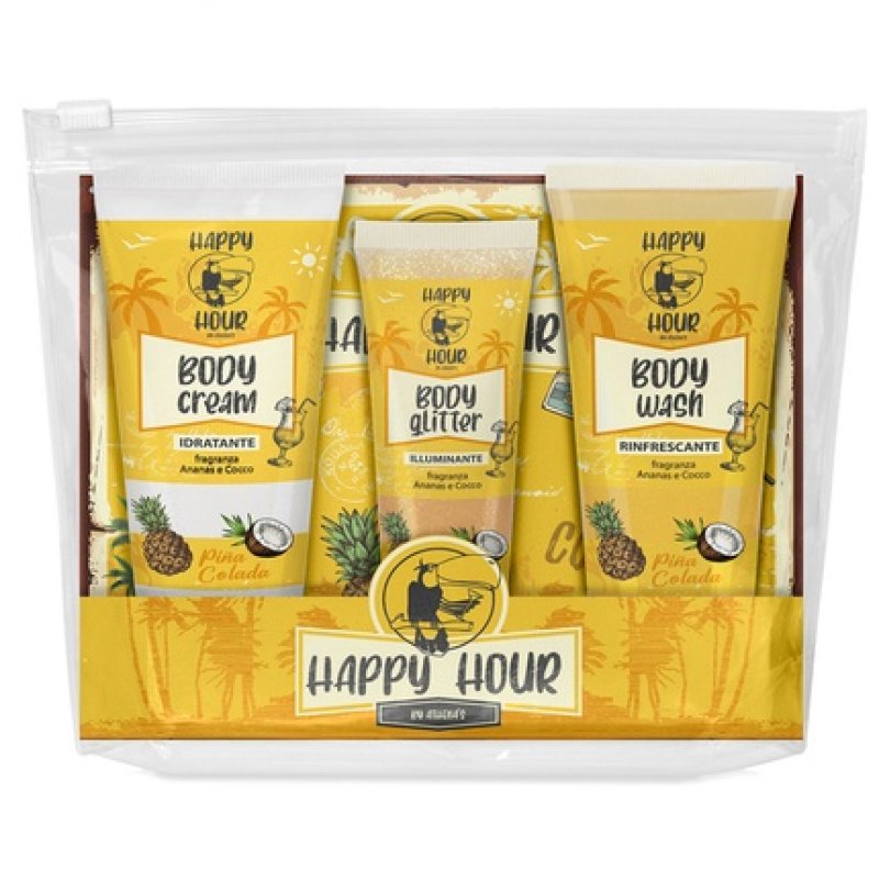 Athena's Herbalism Happy Hour Body Wash And Glitter Fluid Box Set