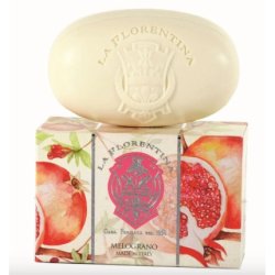 Handmade Pomegranate Soap Bar 300g La Florentina Italian All Body