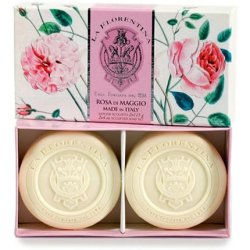 La Florentina Set Of Two Soap In Gift Box Rose Of May - 120 G