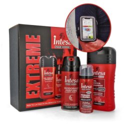 Intesa Homme Extreme Gift Set Deodorant Shower Gel Shaving Foam Bracelet