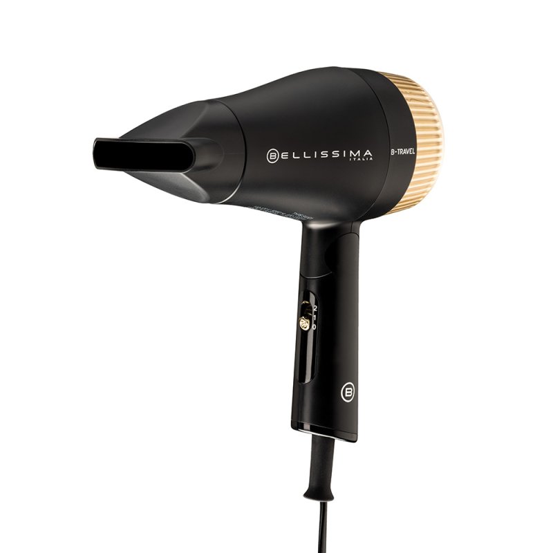 Schöner Imetec Travel Hair Dryer 1400 Watts Foldable Handle Precision Concentrator 2 Air/Temperature Combinations