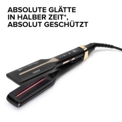 Bellissima Infrared Hair Straightener with 4 Heating Elements, Ceramic and Keratin Coating, 4 Temperatures, Flexible