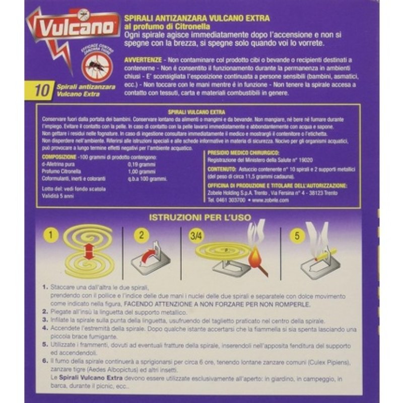 Spira Vulcano Scented Spirals 10 Coils