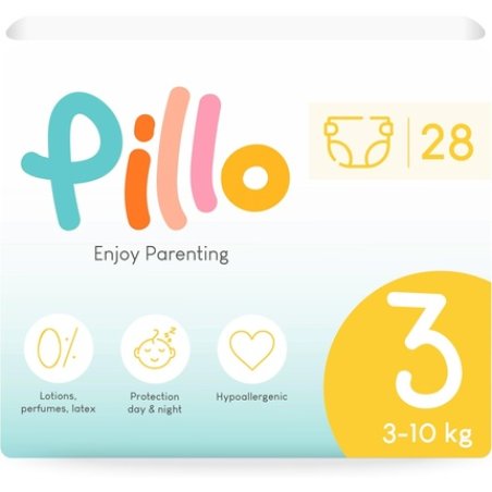 Pillo Baby Nappy Size 3 Midi 6-10 Kg / 13-22 Lbs