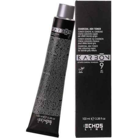 ECHOSLINE Karbon 9 Charcoal Color CB8 Charcoal Hair Coloring Cream 100ml