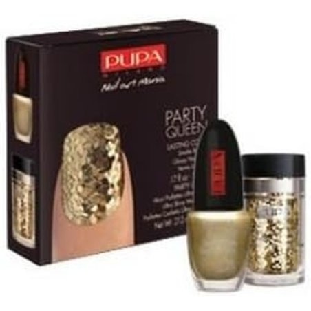 Nail Art Kit Party Queen Gold Tone