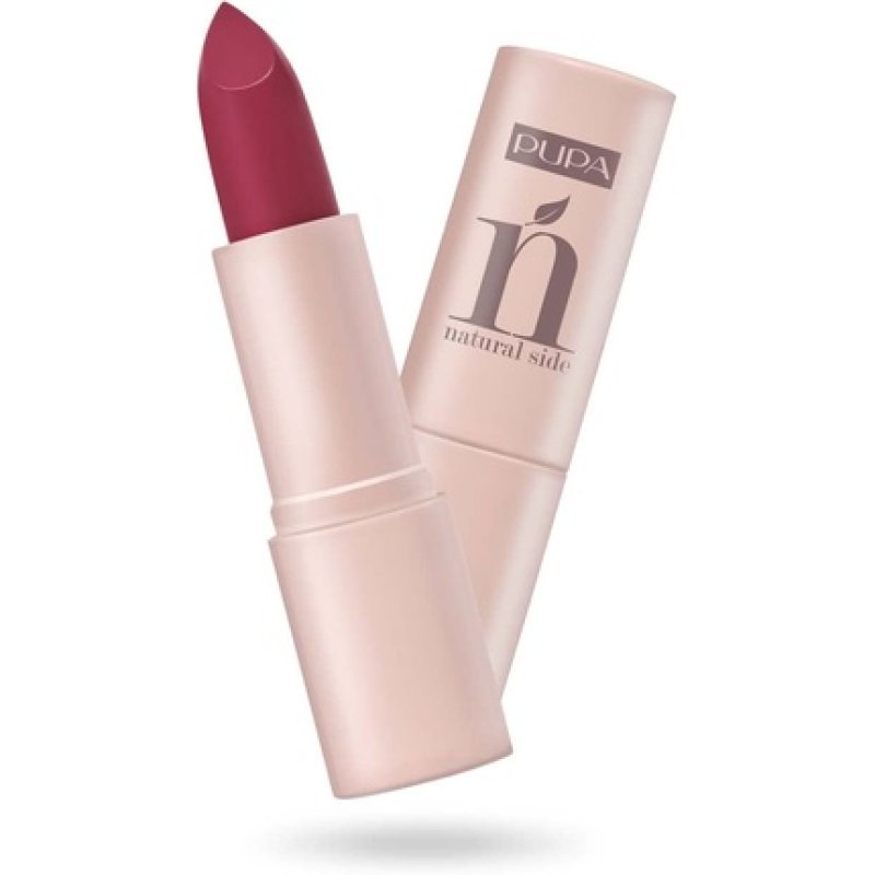 Pupa Milano Natural Side Lipstick 010 Cherry Red for Women 0.14 oz